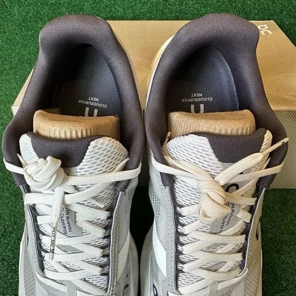 ON Running Cloudsurfer Next Sneakers Men's Size 9 M Gray White Cloud - NEW - Picture 6 of 7